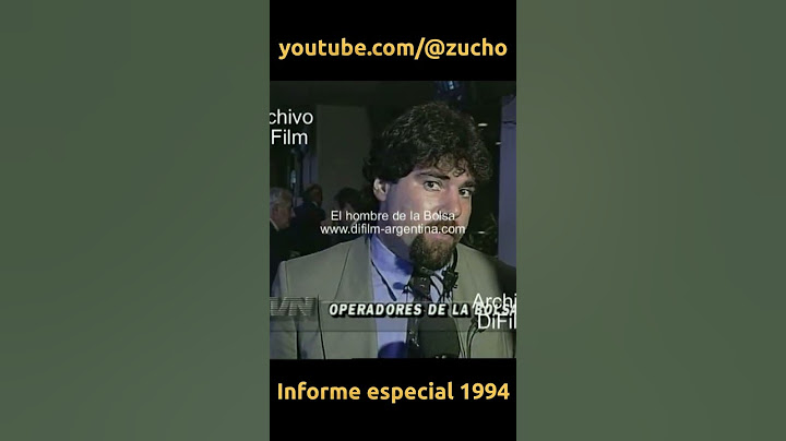 Claudio Zuchovicki. El hombre de la bolsa 1994