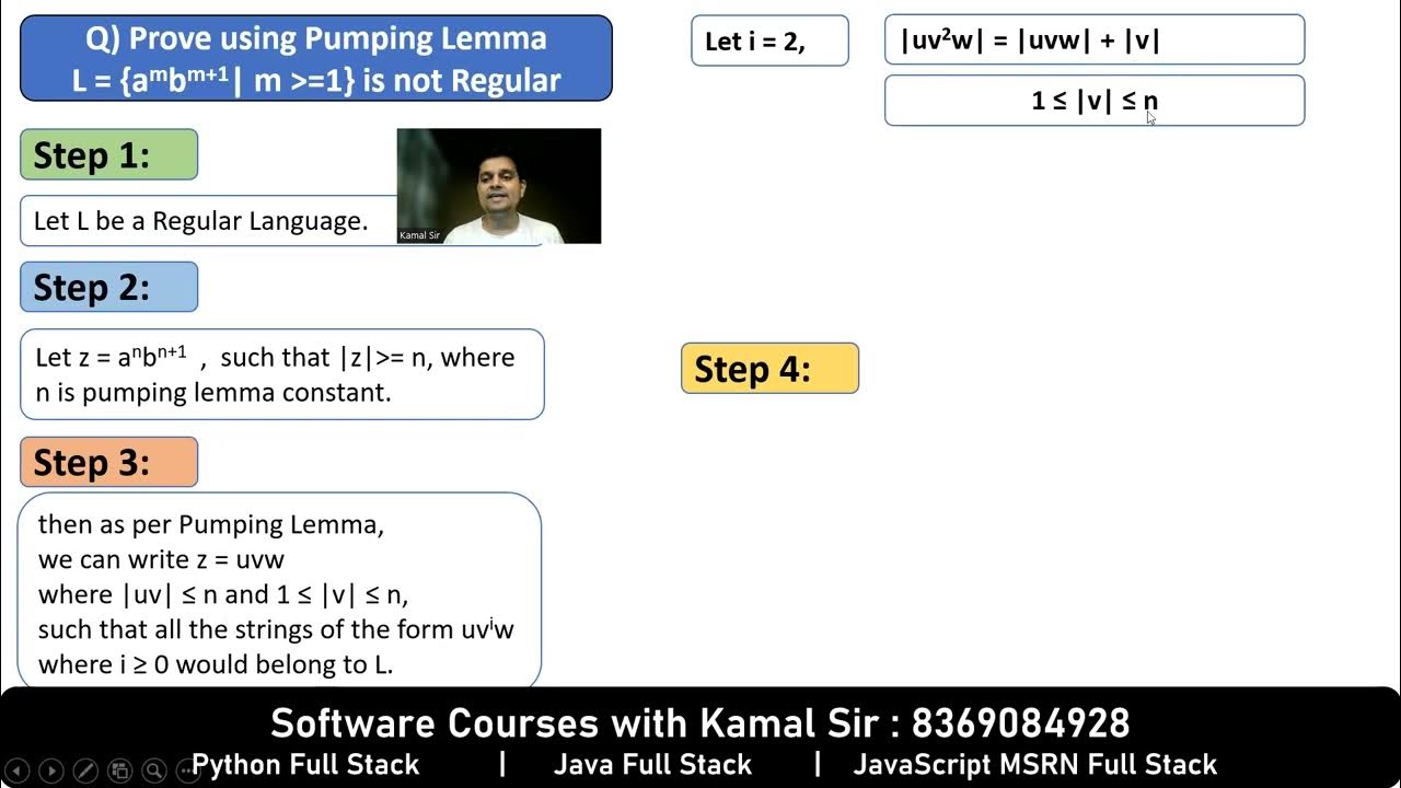 Q5b pumping lemma for regular language nov 2022 10m youtube
