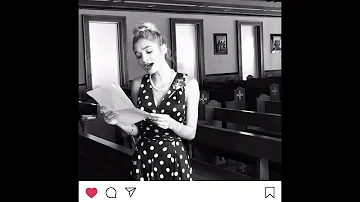 Pia Mia singing Goodbye’s the saddest word (instagram cover)