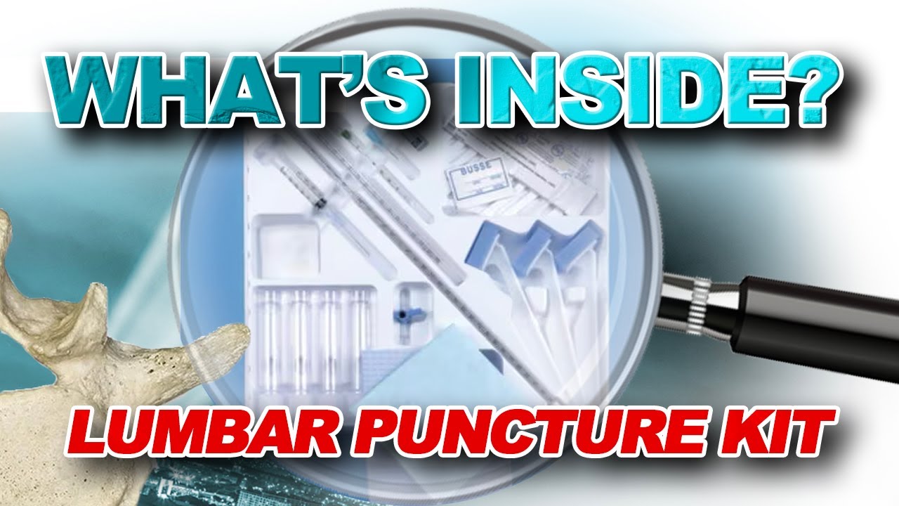 Whats Inside? Lumbar Puncture LP Kit - YouTube