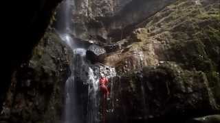 alum pot cave, Yorkshire. Caving in upper and lower long churn and into alum pot