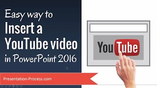 Easy way to Insert a YouTube video in PowerPoint 2016