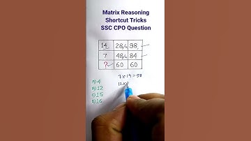 Missing Number| Reasoning Tricks| Reasoning in Hindi| Reasoning Classes for SSC CGL GD|#shorts
