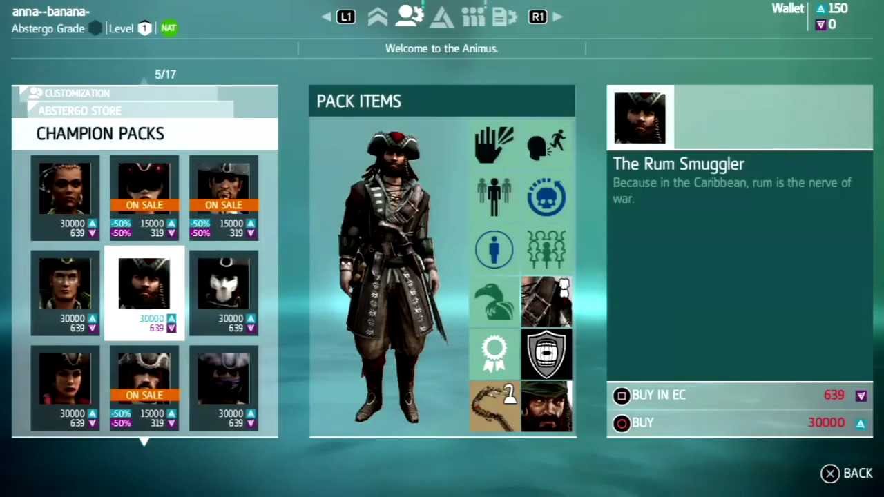 ac4 multiplayer chion packs preview assassin s creed 4 multiplayer characters customization ac4 multiplayer chion packs preview assassin s creed 4 multiplayer characters customization