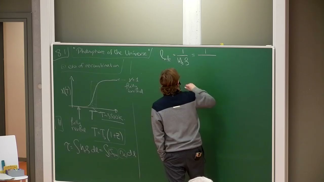 Radiative Processes in Astronomy: L14a - Cosmic Background Radiation II, Photosphere of our Universe