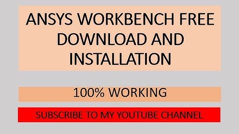 ANSYS WORKBENCH FREE DOWNLOAD AND INSTALLATION 100% WORKING @ANSYS BEGINNERS @ANSYS TUTORIAL
