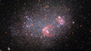 Dwarf irregular galaxy UGC 8091 Capture by Hubble Space Telescope hubble