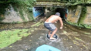 Skimboarding Down a Storm Drain in Hawaii with @AdrienRaza