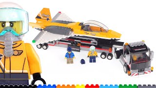 LEGO City Airshow Jet Transporter 60289 review! OK value, could use some  tweaks - YouTube