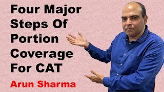 Four Major Steps Of Portion Coverage For CAT | Arun Sharma screenshot 1