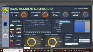 Road Accident Dashboard Using Only Excel