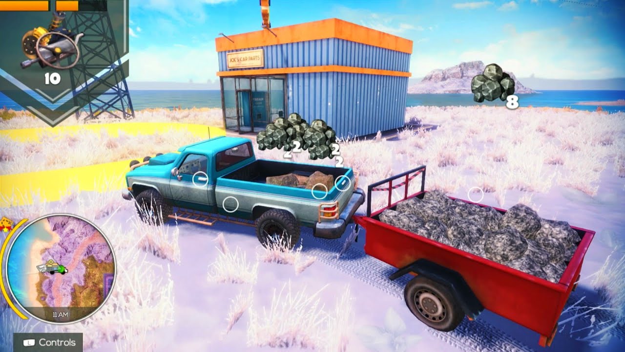 Pickup Truck Buys Car Parts From Shop | Off The Road Unleashed Nintendo Switch Gameplay HD