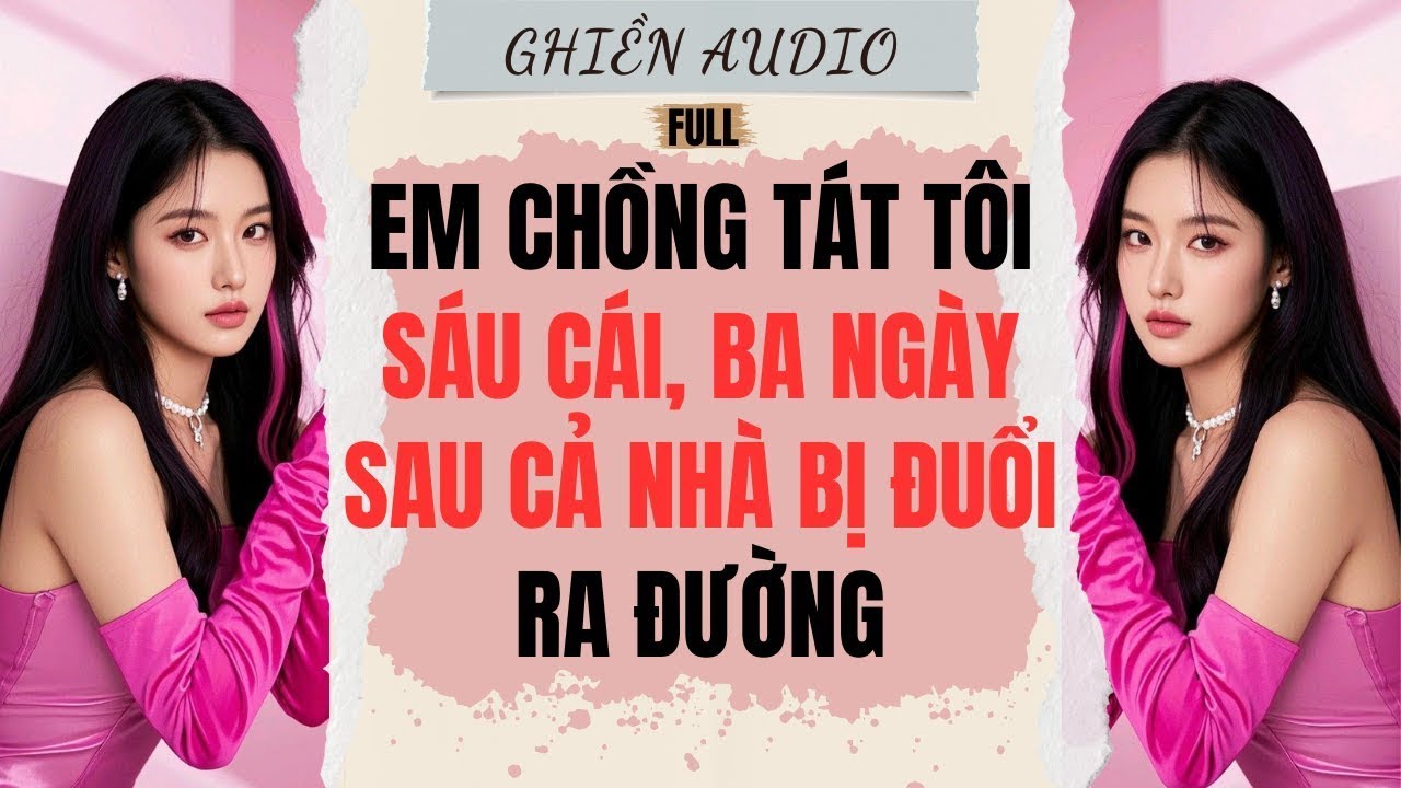 Truyện Audio | EM CHỒNG TÁT TÔI SÁU CÁI, BA NGÀY SAU CẢ NHÀ BỊ ĐUỔI RA ĐƯỜNG (FULL) - GHIỀN AUDIO