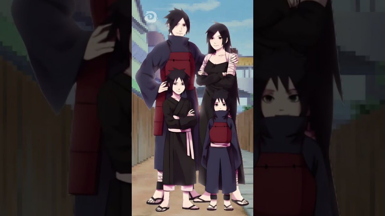 Este seria o visual de um filho entre o Sasuke e a Hinata, e um