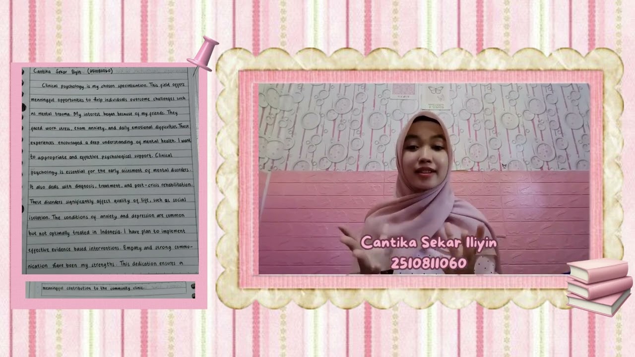 CANTIKA SEKAR ILIYIN (2510811060) explaining why i choose clinical psychology