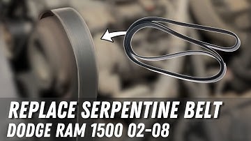 How To Replace Serpentine Belt 02-08 Dodge Ram 1500