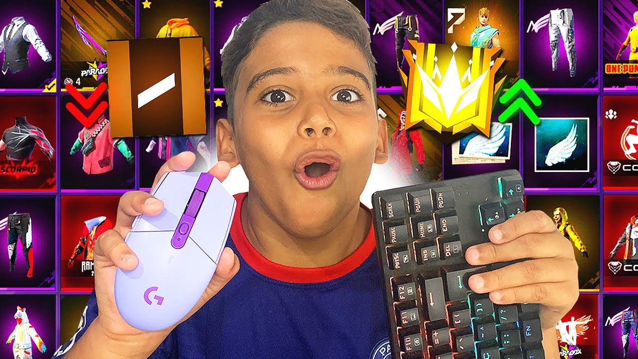 A CADA PATENTE MEU IRMÃOZINHO GANHA 1 ITÉM RARO DO FREE FIRE! *gastei R$2000*