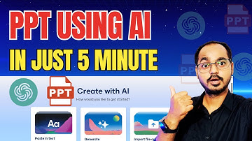 How To Make PPT Using Ai in Just 5 Minute | FREE PPT AI Tool 🔥
