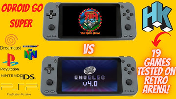 Odroid Go Super Retro Arena Emulation Performance Test and Emuelec 4.0 Comparison