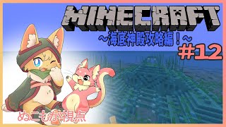 【マインクラフト】仲良し２匹のMinecraft生活録#12～ぬこもか視点～【ケモノVtuber】