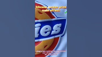 Silicone screen print suede effect #manualscreenprinting