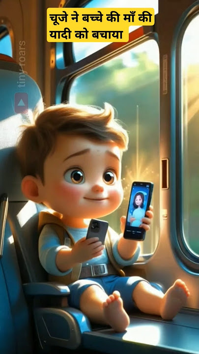 The Brave Chick Who Saved a Memory 📱🐣 | Emotional Train Story in 3D Animation'