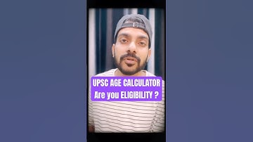 Check Eligibility for upsc exam : AGE CALCULATOR ✅ Birthdate 🎯Link given 🎯 #upsc2024 #upsc #upsc