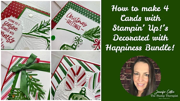 How to make 4 cards with the Stampin' Up! Decorate...
