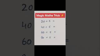 Division Trick 🔥| Magic Maths Trick ⚡#shorts #maths #mathhack #division
