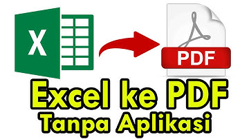 Convert EXCEL ke PDF Tanpa Aplikasi