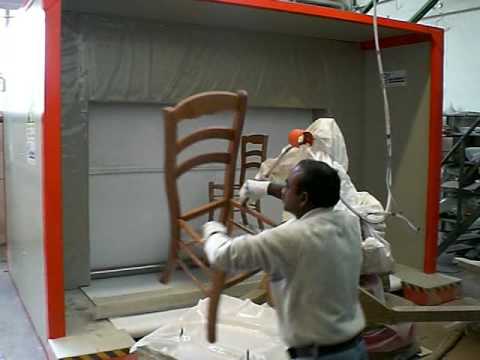 Vidali impianti; recupero vernice su verniciatura automatica sedie ... Verniciare sedie in legno