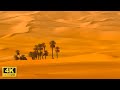 Explore desert landscape in 4k ultra with relaxing music