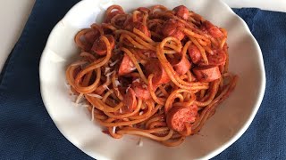 İFTARA ENFES BOL DOMATES SOSLU SOSİSLİ MAKARNA 🍝🍝/ BU TARİFİ KESİNLİKLE DENEMELİSİNİZ ! ❤️🧑‍🍳