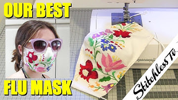 How to Sew our Best Face Mask with 3 Layers, Nose wire, Filter pocket