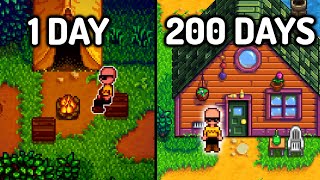 I Played 225 Days Of Stardew Valley Homeless  Full Movie