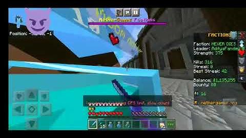 (My moom not her) hacking and he got kicked  nether games factions@nether games @factions@minecraft