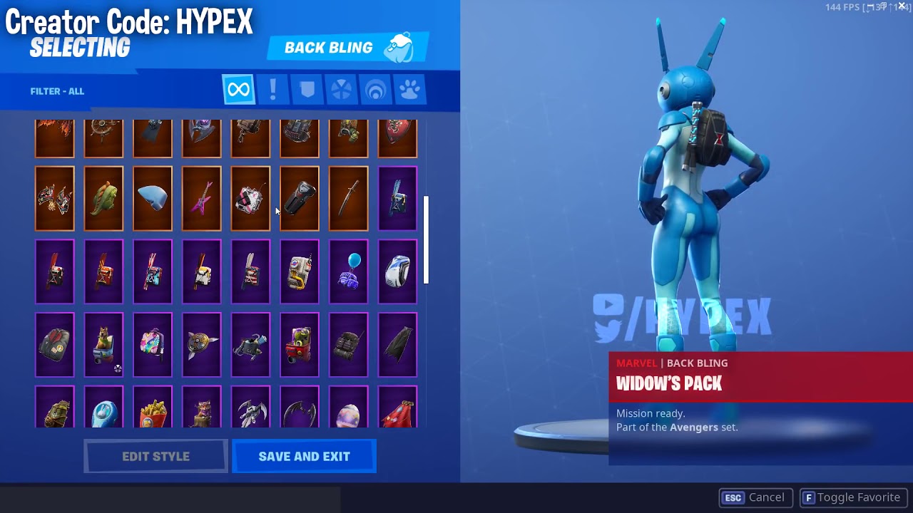 *NOVO* Skins Novas E Vazadas\Gestos\E Assessórios *VIUVA NEGRA*