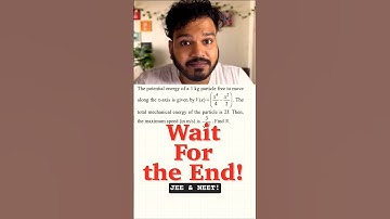 Most Students Fail to solve Potential Energy Problems! #jee #neet #physics