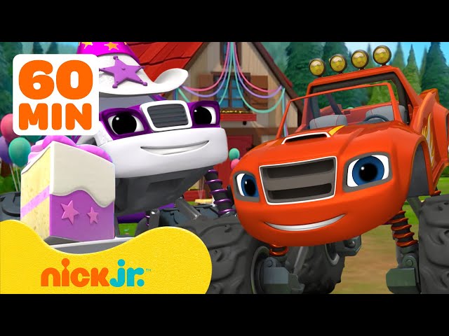 Blaze's Surprise Celebrations Marathon for 60 Minutes! | Nick Jr