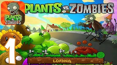 Plants vs. Zombies - Gameplay Walkthrough Part 1 - Tutorial + Day: Level 1-5 (iOS, Android)