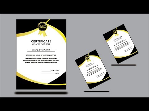Designing best professional certificate in corel draw Designing best professional certificate in corel draw