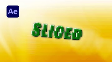 Sliced Text Animation In After Effects || After Effects Tutorial || No Plugin ||