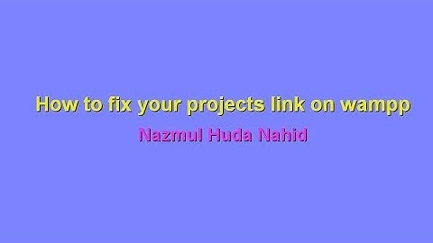 Your Project links on WAMP do not working on localhost
