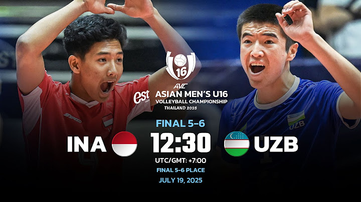 INA VS UZB  I F 5-6 I 2ND ASIAN MEN'S U16