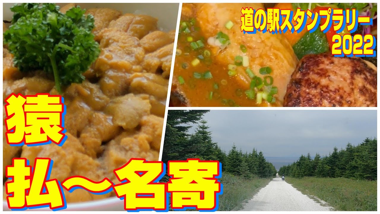 【目指せ！北海道 道の駅完全制覇！！】PART22　道北編PART3　稚内のうに丼から名寄の激旨スープカレーまで。白い道＆北見神威岬も。