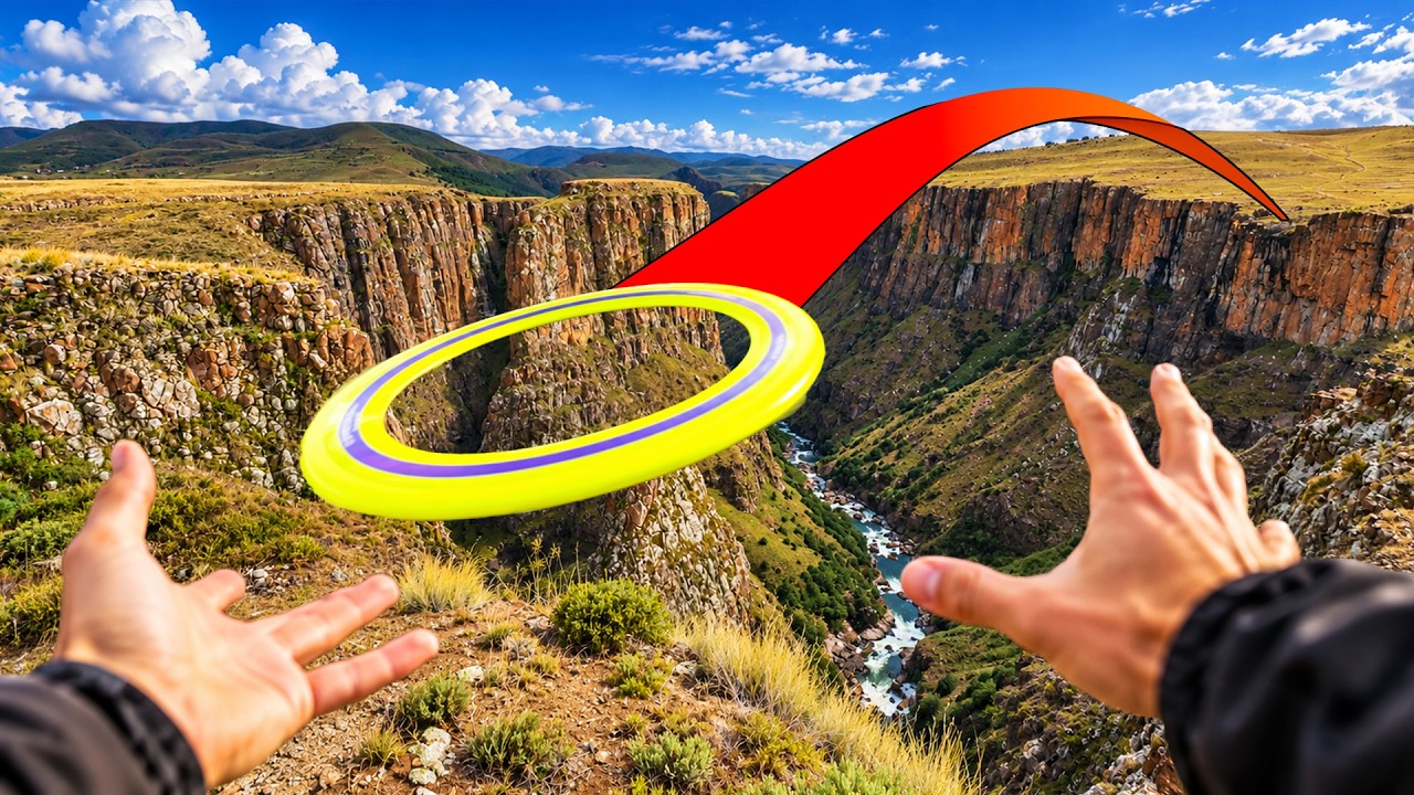 Can We Catch An Aerobie Across A 222m Canyon!