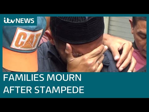Indonesia stampede: families mourn as at least 17 children die following arema fc match | itv news