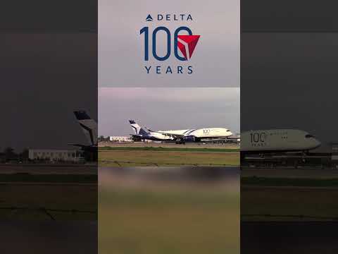 Delta 100 years livery is 🔥#plane #aviation #deltaairlines #edit #cool