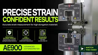AE900 Automatic Extensometer | Contacting Extensometer for Rubber, Films & High Elongation Testing