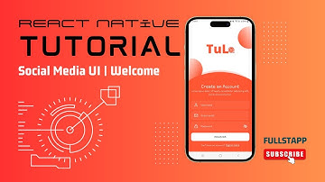 Master React Native With Social Media UI | Welcome Screen